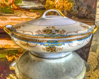 Vintage China Serving Dish for Tea Parties, Bridal Luncheons, Showers, Alice in Wonderland