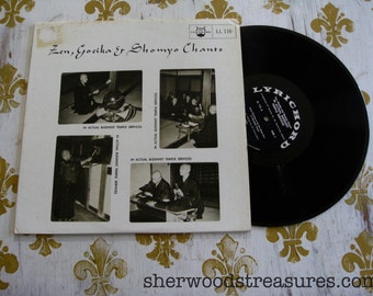 ZEN BUDDHIST Vinyl lp Lyrichord LL116 Records Zen, Goeika & Shomyo Chants 1970 Japanese