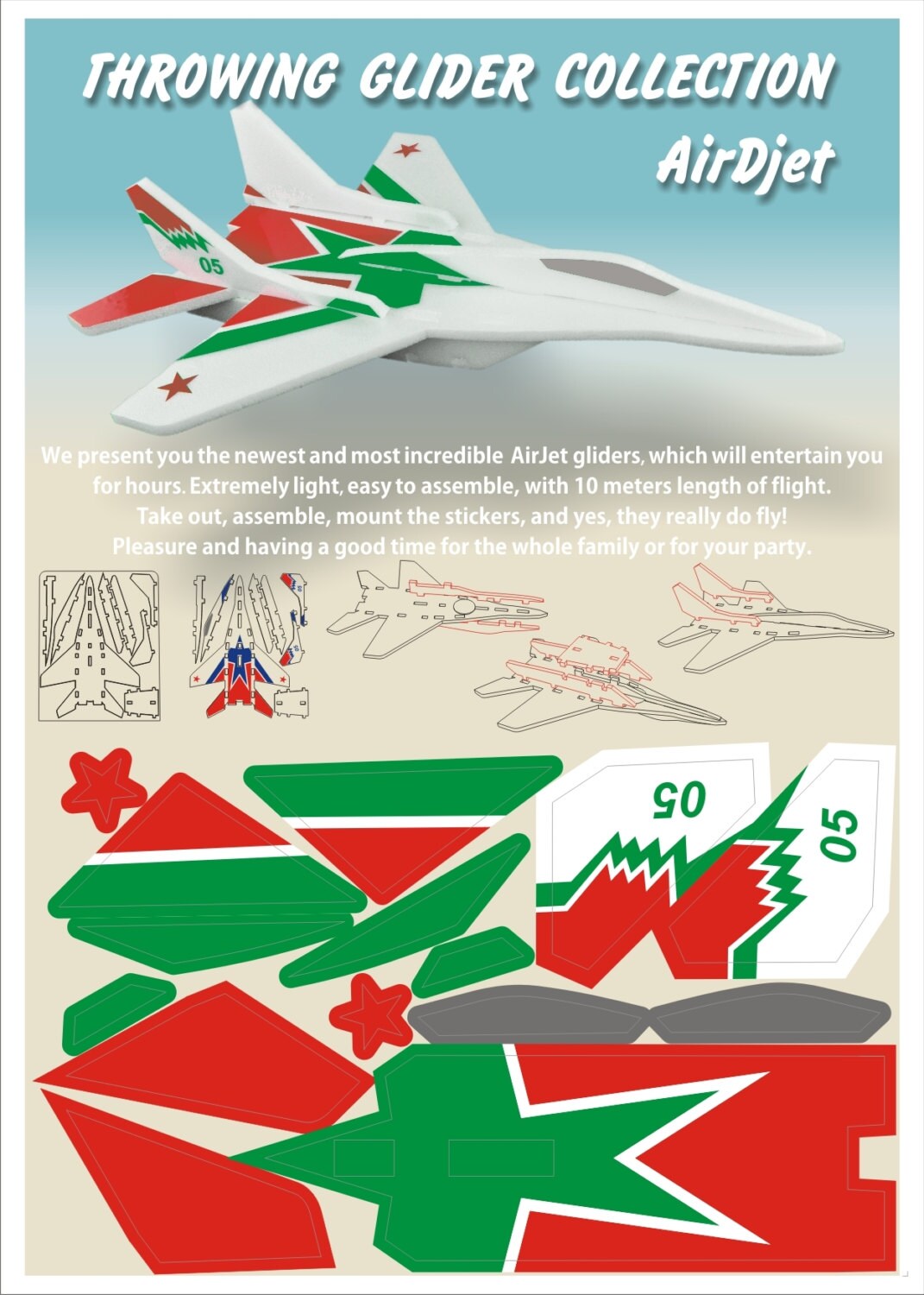 in to y 3 assemble how 1 glider for boy Air model Airplane plane toys Gift Kids MiG a