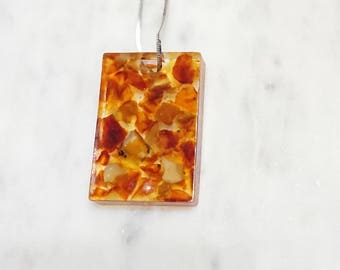 Resin Pendant From Baltic Amber