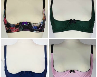 Smooth Shelf Bra GINA Quarter cup bra in many colors