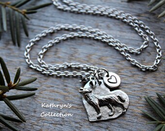 Wolf Necklace, Wolf Jewelry, Wolf Lover Gift, Howling Wolf, Grey Wolf, Timber Wolf, Wolf Spirit Animal