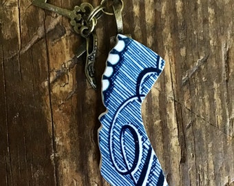 California Broken China Necklace