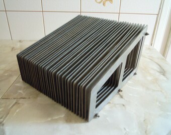 Vinyl records stand. Vinyl records rack. Vinyl record storage. Vinyl record holder. Vinyl storage. Vintage.