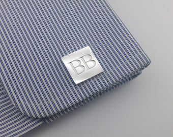 Personalized Cufflink - Personalized initials Cufflinks - Groom Wedding Cufflinks, Letters Cufflinks, Initials Cufflinks, Father's day gift