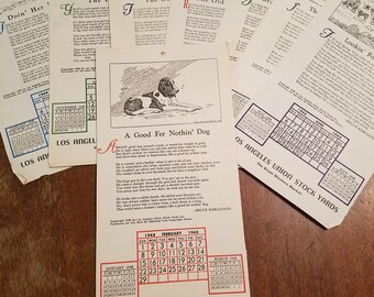 Vintage Los Angeles stock yard pages