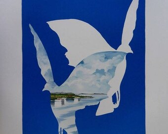 Denoël - Dove of freedom - original lithograph