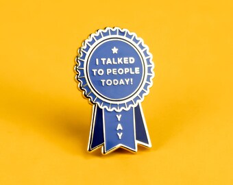 Introvert Award Enamel Lapel Pin