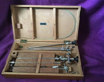 Vintage Cystoscope in wooden box reduced in price