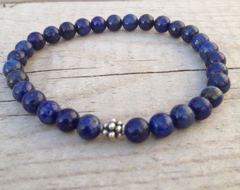 6mm Lapis Lazuli stretch bracelet