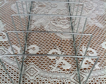 A Large Silver Color/Chrome Metal Wire Organizer