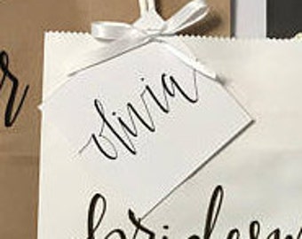 ADD-ON ONLY Add Gift Bag Tags To Custom Gift Bag Order