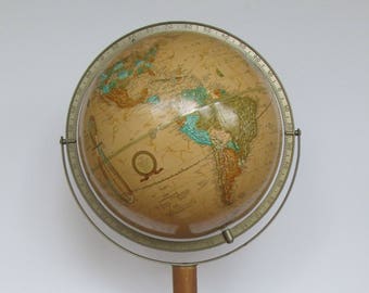 Cram's Imperial 12 inch World Globe on Floor Stand