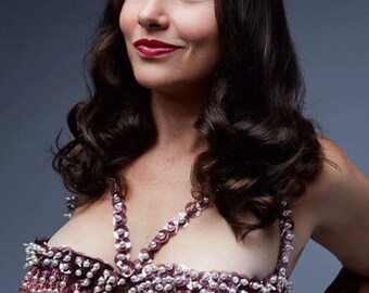 Vintage burlesque costume - shimmy set