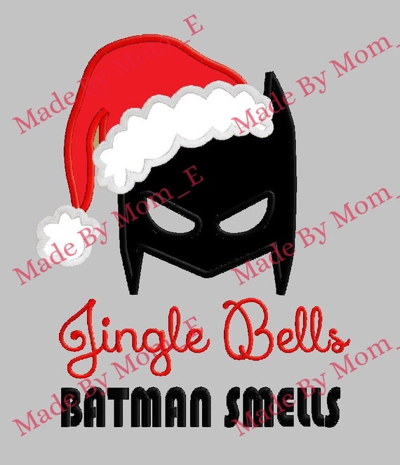 Jingle Bells Batman Smells Applique