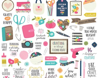 Crafty Girl Bits & Pieces Die Cut - Carpe Diem
