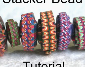 Stacker Bead Polymer Clay Bead Tutorial PDF Digital Download