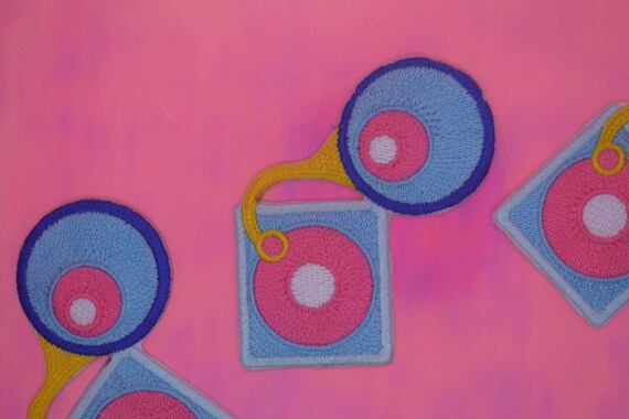 Vinyl Record Player Iron on Patch