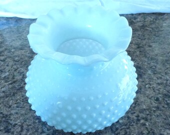 White Hobnail Milk Glass Lampshade