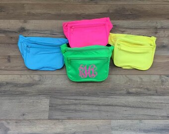 Neon Fanny Back With Custom Vinyl Monogram