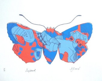 Original Screenprint***4 colored prin***BUTTERFLY