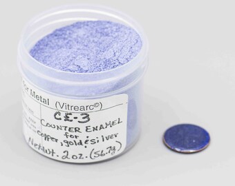 Thompson Enamel CE-3 Counter Enamel Vitrearc Jewelry Enamel for Gold Silver and Copper 2 oz Jar