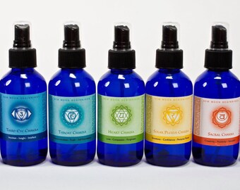 chakra spray Set - 7 chakra spray - seven chakra body spray - body mist - chakra balancing - chakra spray set - aromatherapy spray