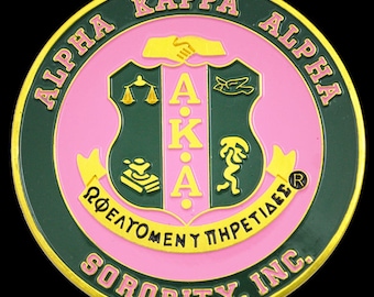AKA Round Stamped Car Decal
