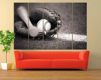 Baseball canvas | Etsy