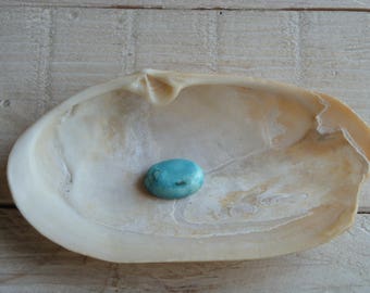 Cabochon turquoise porcelain 18 x 13 mm