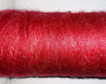 Beautiful cone wool 35% mohair/500 g /rouge/ made in France