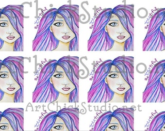 BeYOUtiful Square Stickers 1-1/2in PDF Instant Download