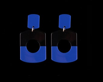 Square Earrings, Resin Earrings, Drop Earrings, Dangle Earrings, Statement Earrings, New Earrings, Earrings