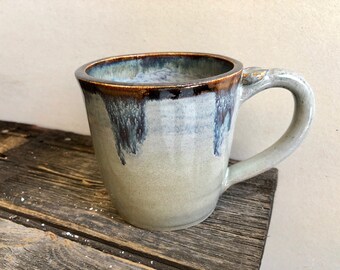 Mug Ceramic Handmade wheel thrown pottery holds 15oz