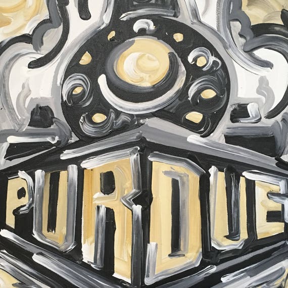 12x12 Officially Licensed Purdue University Painting Justin