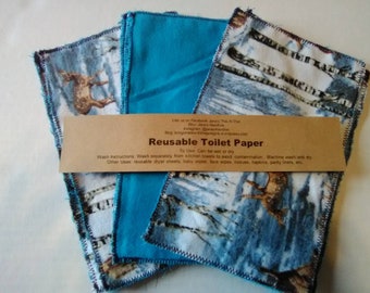 Reusable toilet paper family cloth grab bag 50 piece fun Reusable toilet paper family cloth grab bag 50 piece fun