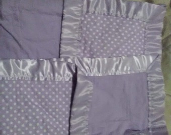Purple Polka Dot Half & Half