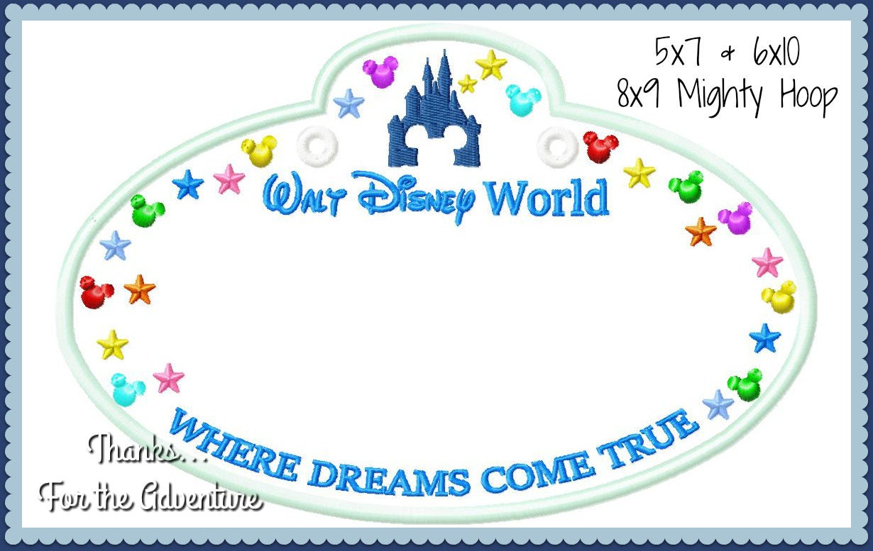 Disney Stroller Tag Template