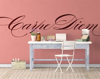 Carpe Diem, Seize the Day, Motivational Vinyl Decal / Sticker collection for wall / window decor
