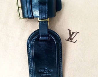 Authentic Noir Louis Vuitton ID Name Tag Powanie Luggage Set