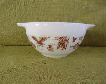 Vintage Antique Pyrex Early American #441 Cinderella Nesting Bowl 1 1/2 Pint - Mid Century Pyrex~Glass Mixing Bowl~Vintage Pyrex Collection