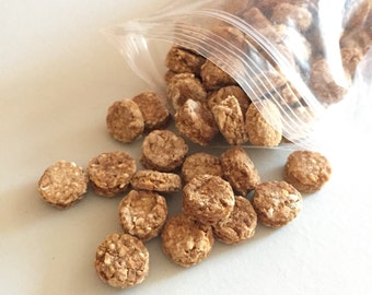Wheat Free Apple Buttons - Bite Sized Training Treats for Dogs - Great for Small Dogs - Itty Bitty Buttons - All Natural