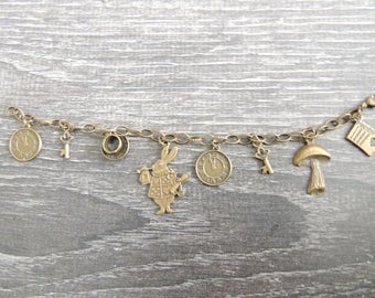 Alice in Wonderland Charm Bracelet