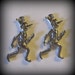 4 Silver Pewter Pinocchio Charms - 2 (QB4)