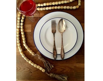 Set of 4 Forks and 4 Spoons, Mismatched.