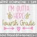 Official Fourth Grade graduate, Fourth Grade svg, Teacher svg, End of Year, Back to school, Fourth Grade svg file, school cut file,4th Grade