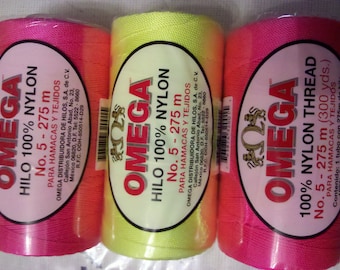 Omega Nylon Yarn #5 to 2 pieces thru 6 pieces