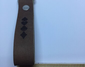 Leather Keychain Cards