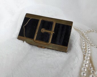 Coty Buckle Rouge and Powder Compact