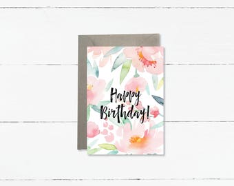 Happy Birthday in ASL girl greeting card